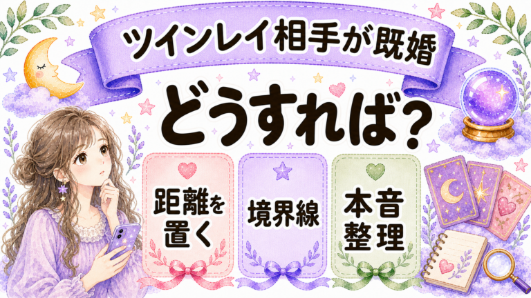 ツインレイの相手が既婚ならどうすれば?不倫を正当化しない判断軸と安全な向き合い方