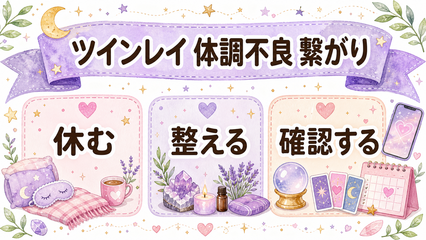 ツインレイの体調不良は繋がりのサイン？症状別の意味と受診目安・対処法