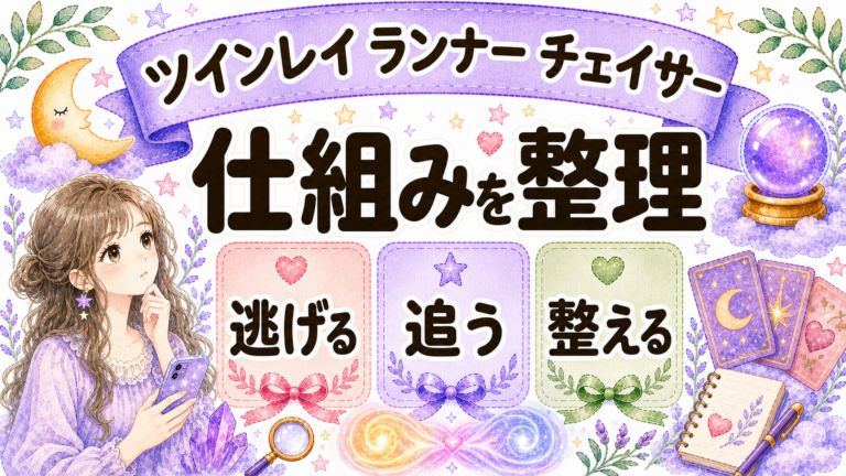 ツインレイのランナーとチェイサーの仕組み|逃げる・追う理由とサイレント期間の向き合い方