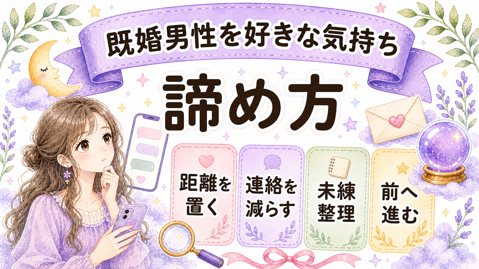 既婚男性を好きになった時の諦め方|苦しい気持ちを手放す7つの手順