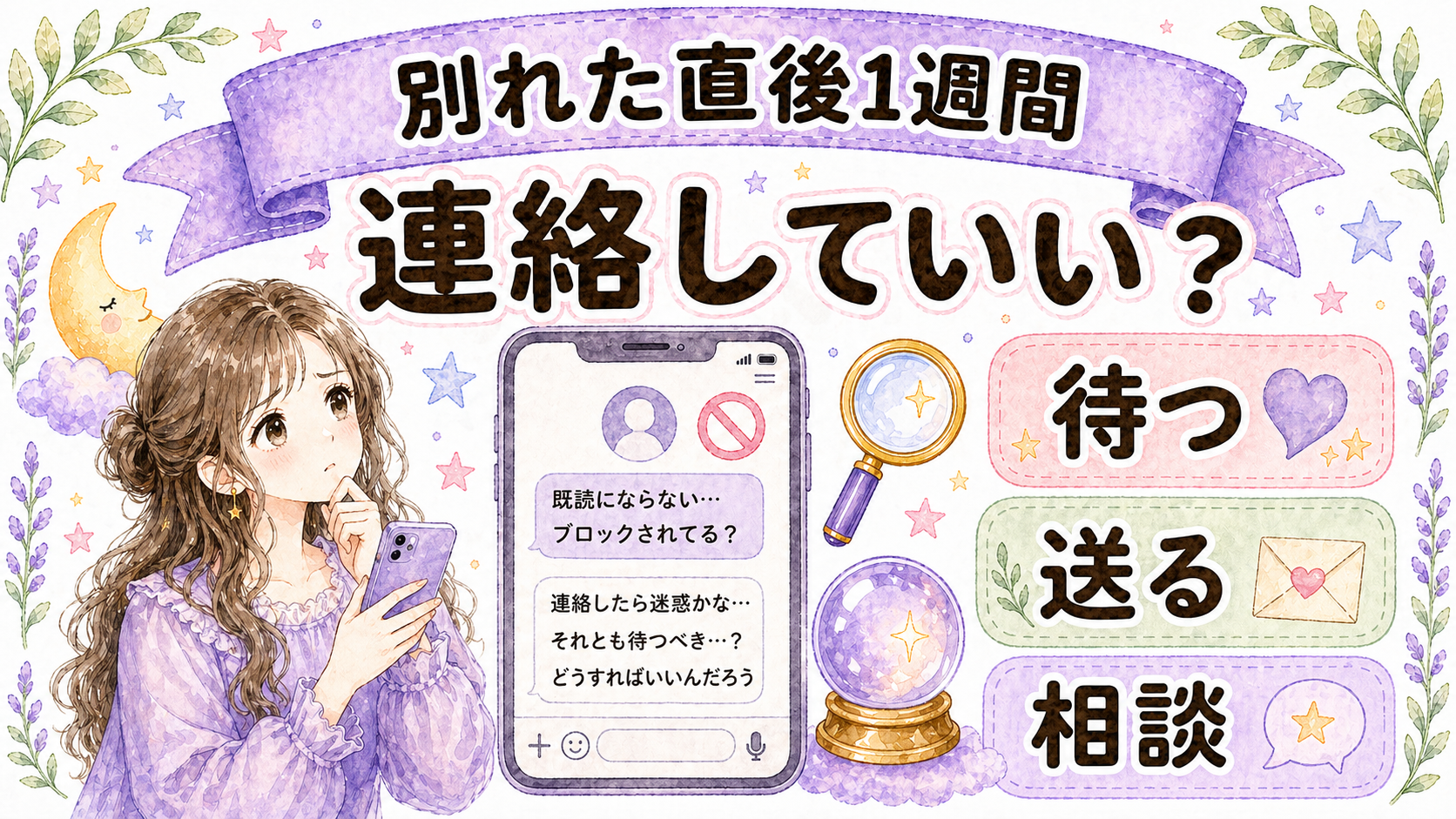 別れた直後1週間は連絡していい？占いで見る復縁サインと送る前の判断基準