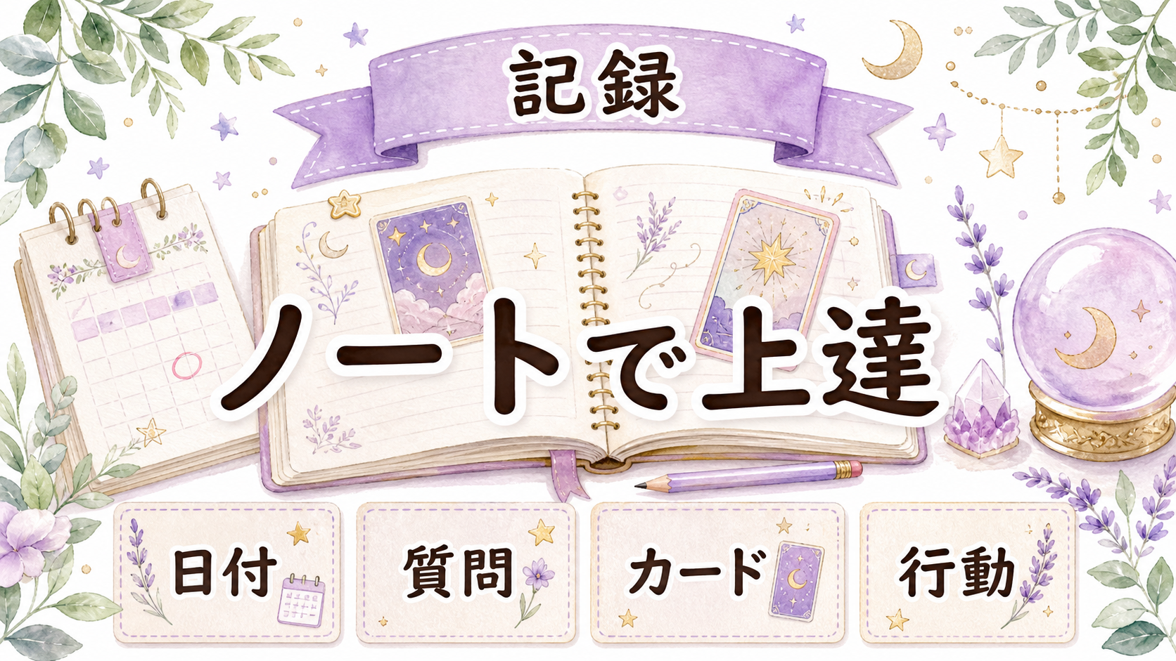 オラクルカードを記録して上達する方法
