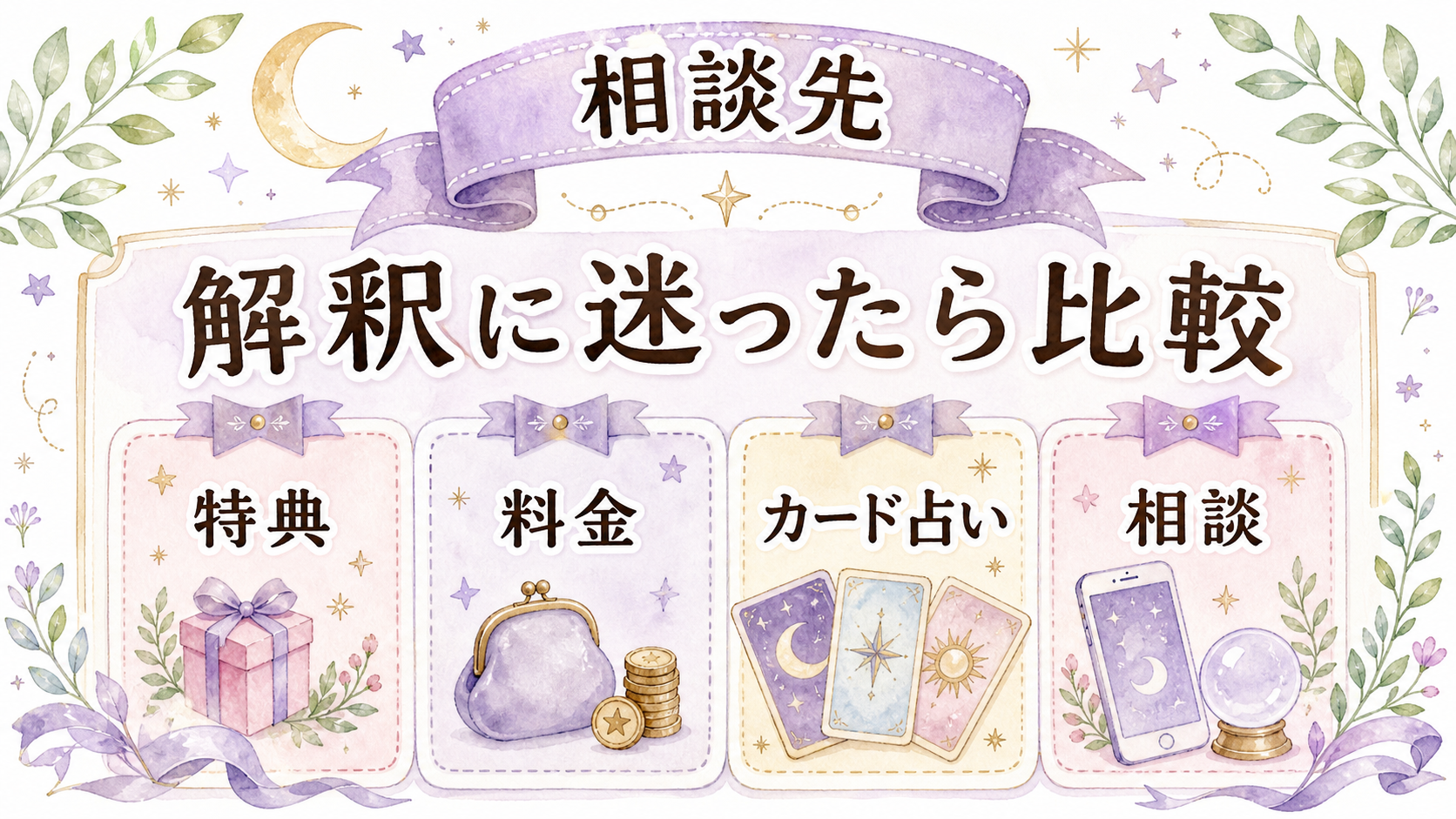 オラクルカードの解釈に迷った時の相談先比較