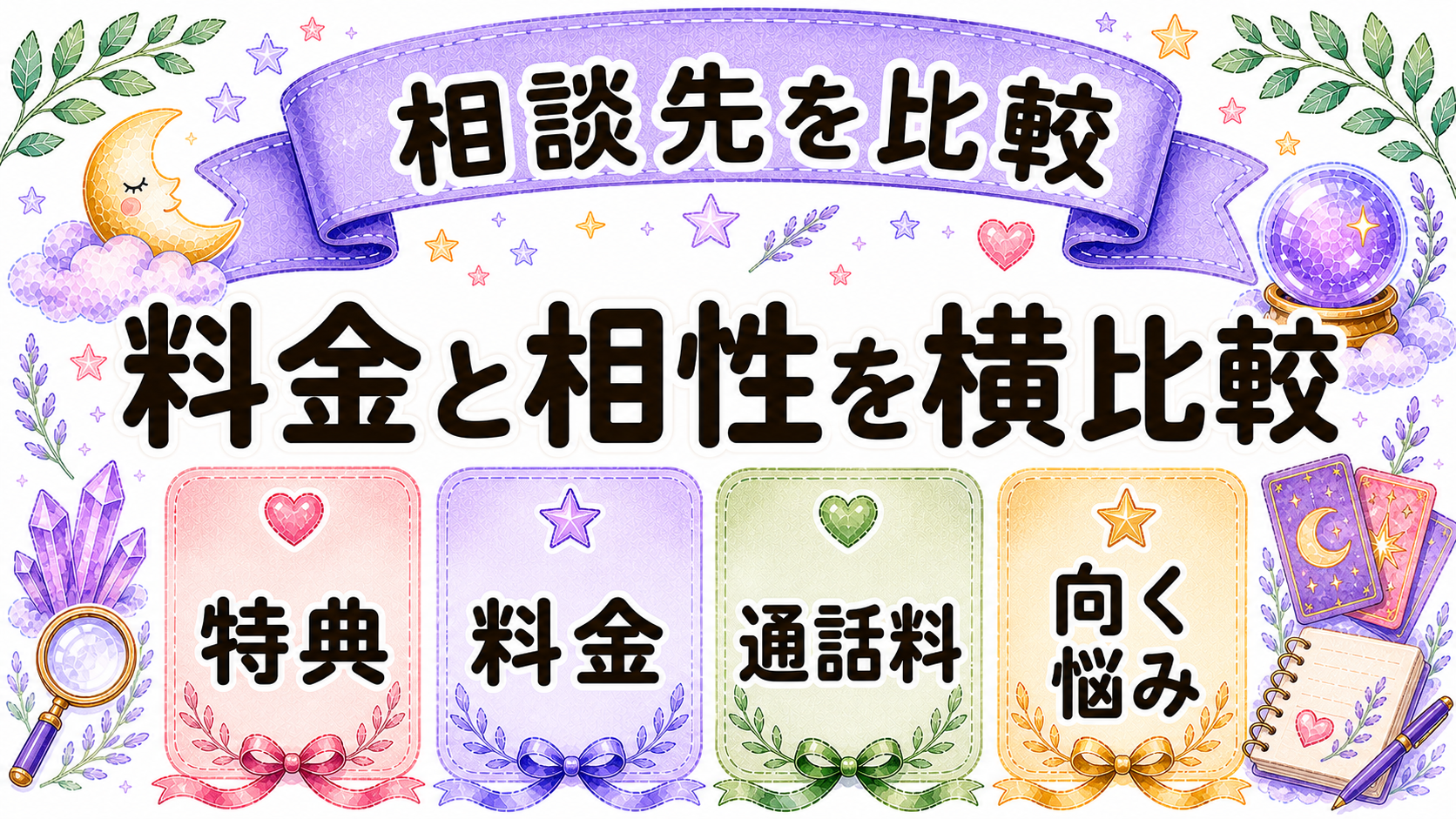 既婚のツインレイ相談先を比較する水彩イラスト