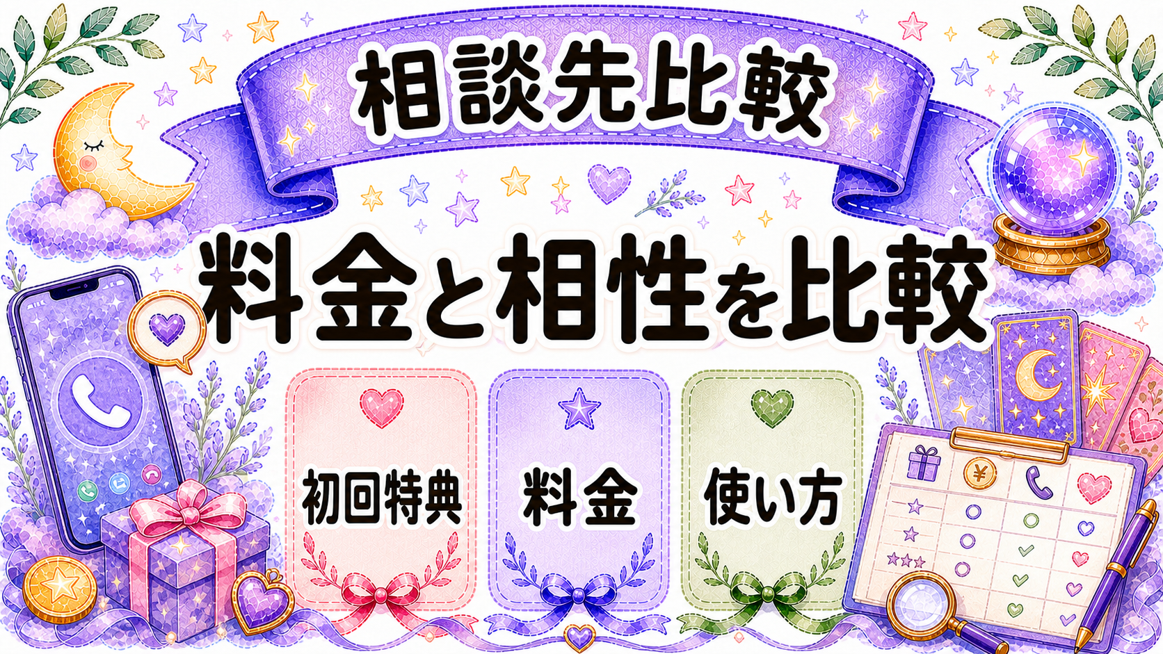 浮気不安の相談先を比較する画像