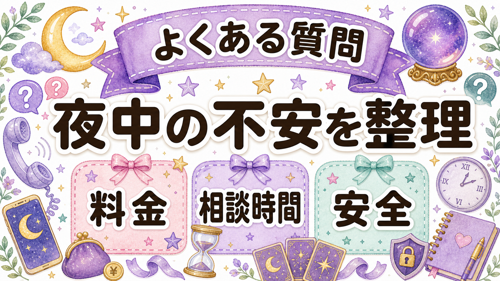 深夜対応の電話占いでよくある質問