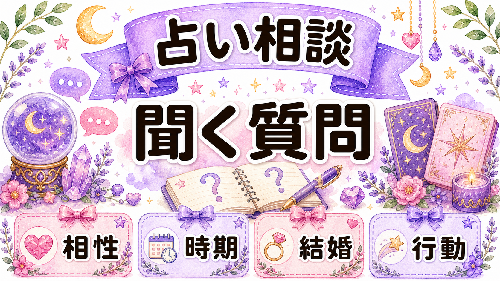 占いで名前の相性を相談する質問例