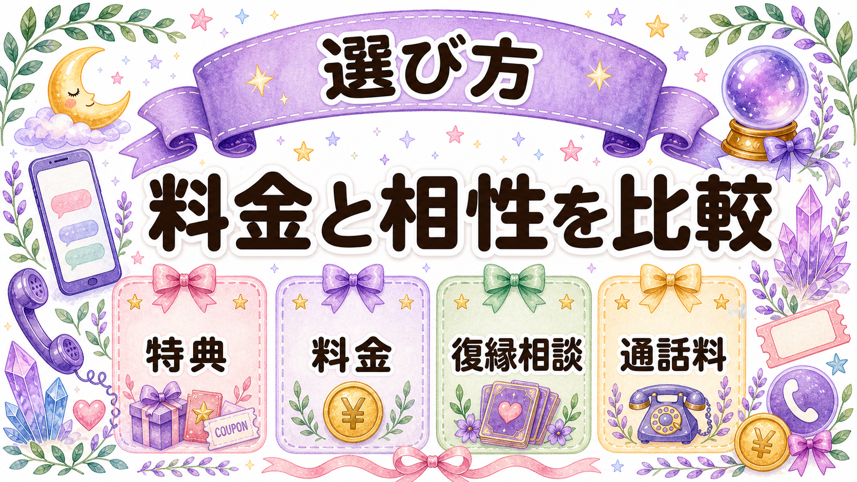 復縁相談で電話占いを選ぶ時の比較ポイント