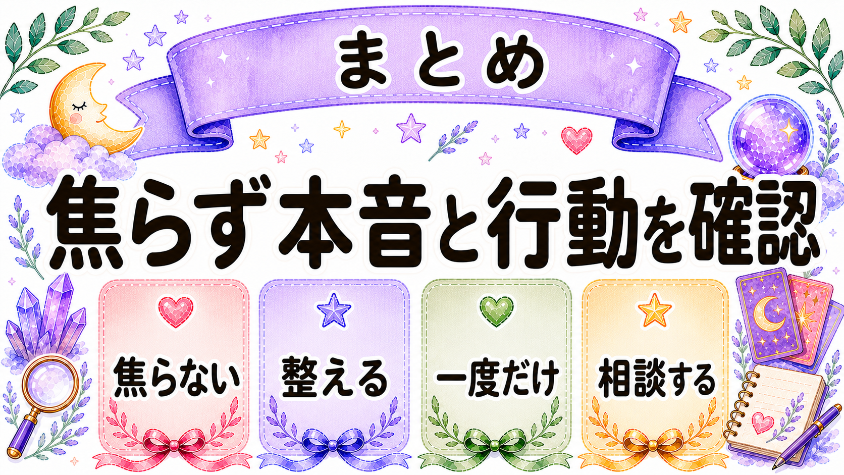 ツインレイ統合前の別れのまとめを示すイラスト