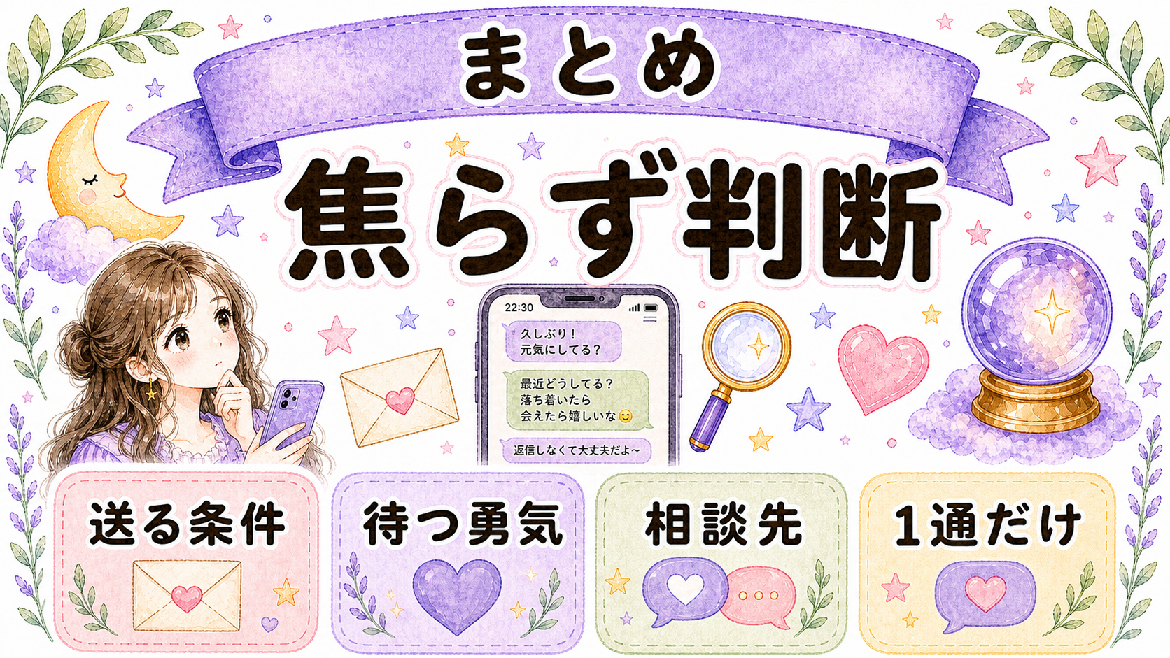 別れた直後1週間の連絡判断まとめ