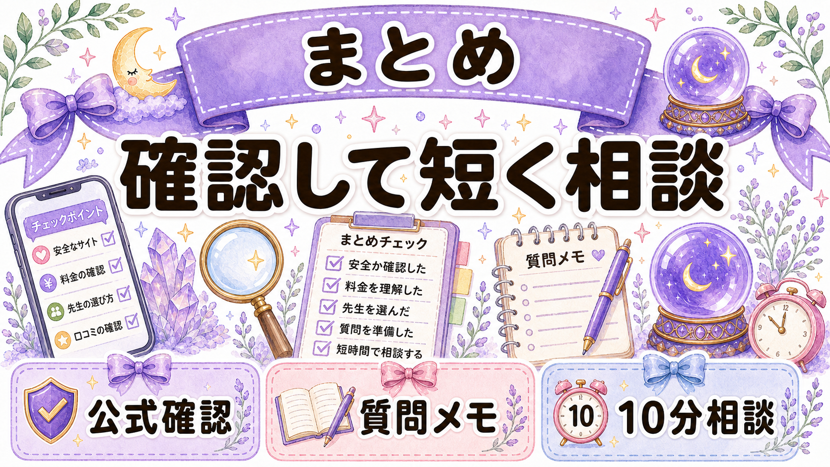 電話占いの評判を確認して短く相談するまとめ