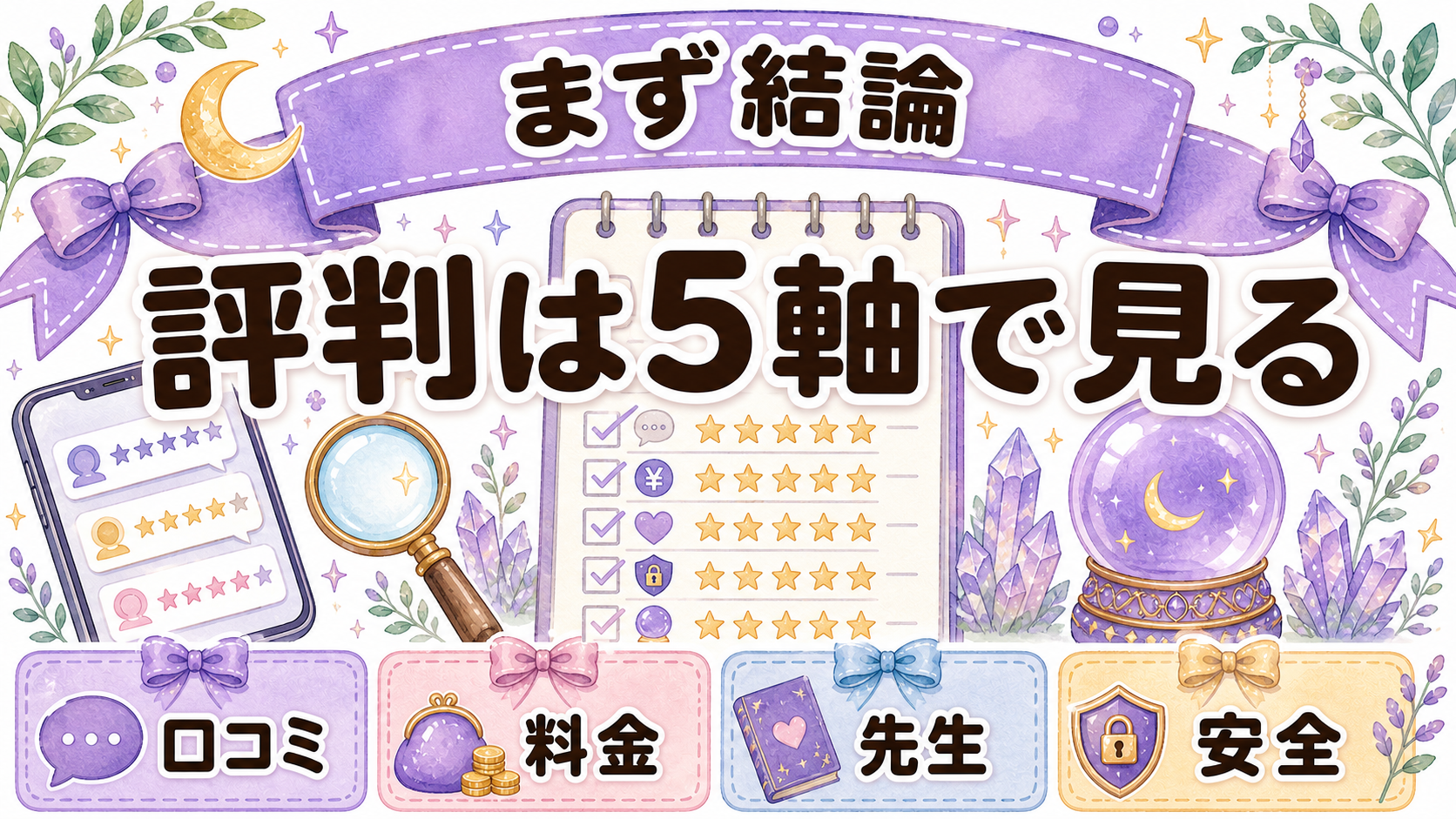 電話占いで評判が良いサイトを選ぶ結論