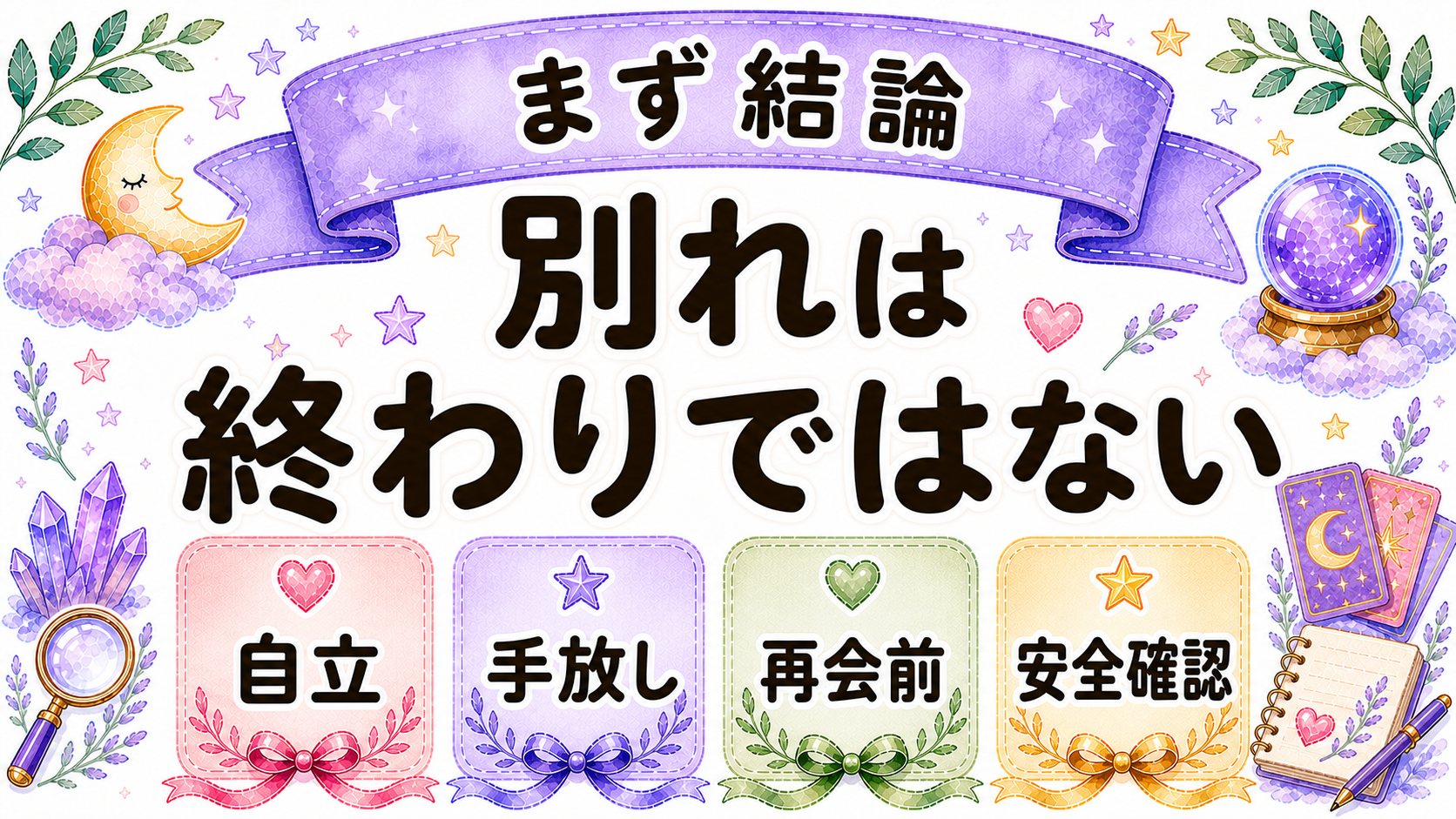 ツインレイの統合前の別れは終わりとは限らないことを示すイラスト