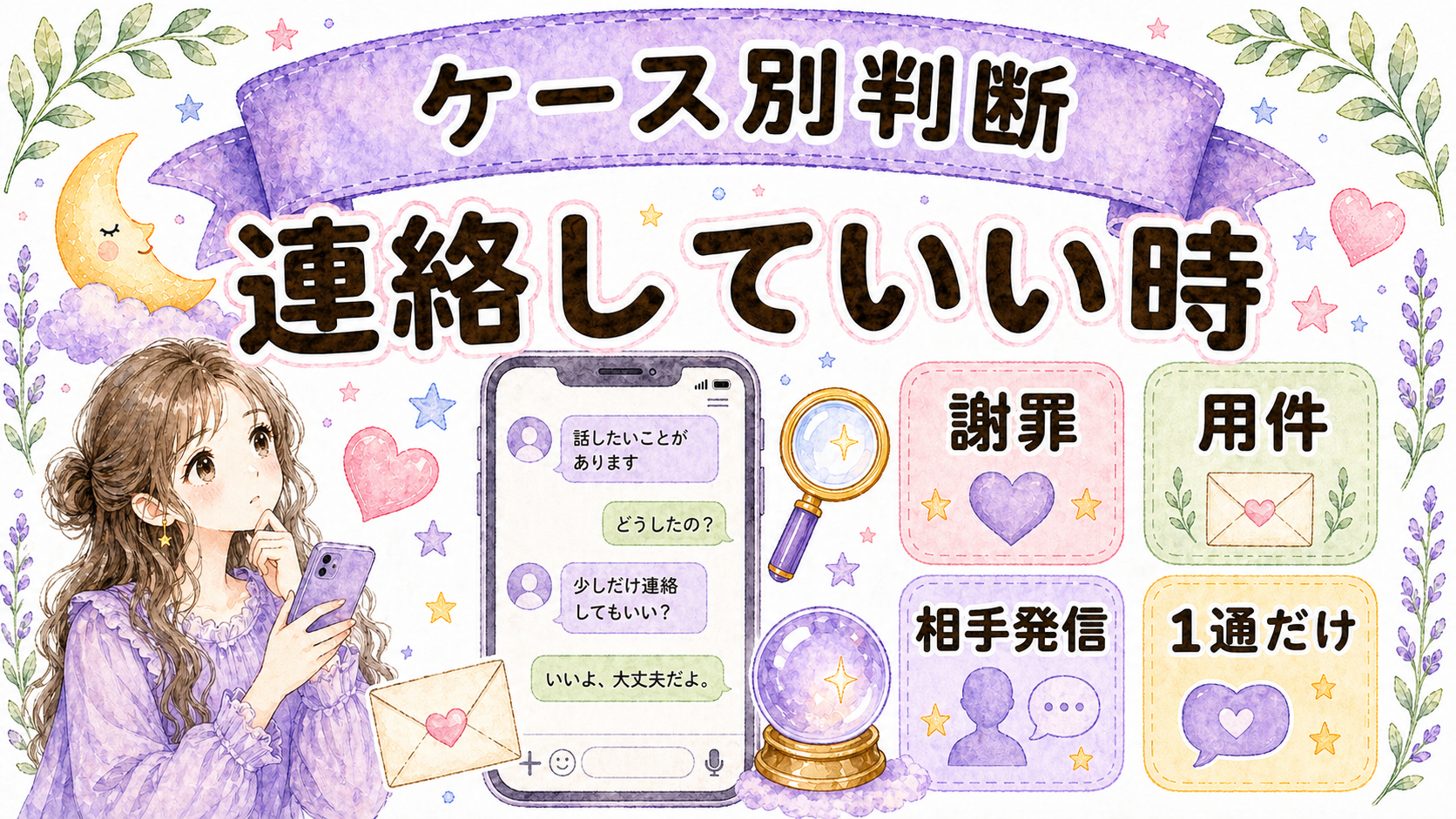 別れた直後1週間で連絡していいケースと待つケースの比較