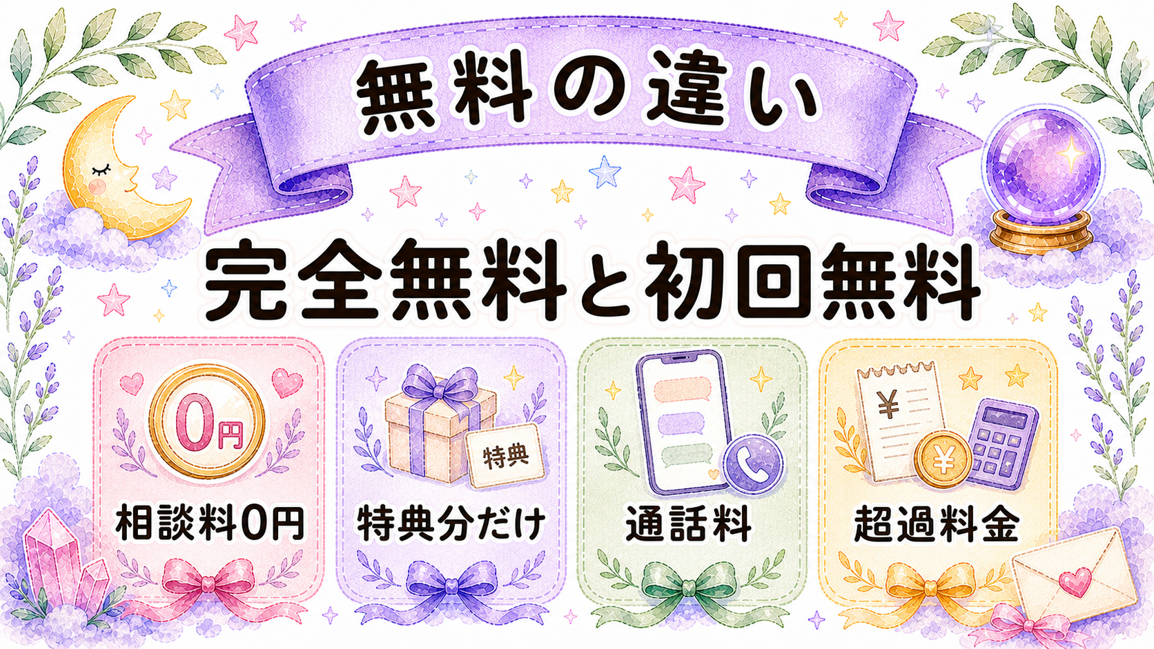 完全無料と初回無料の違い