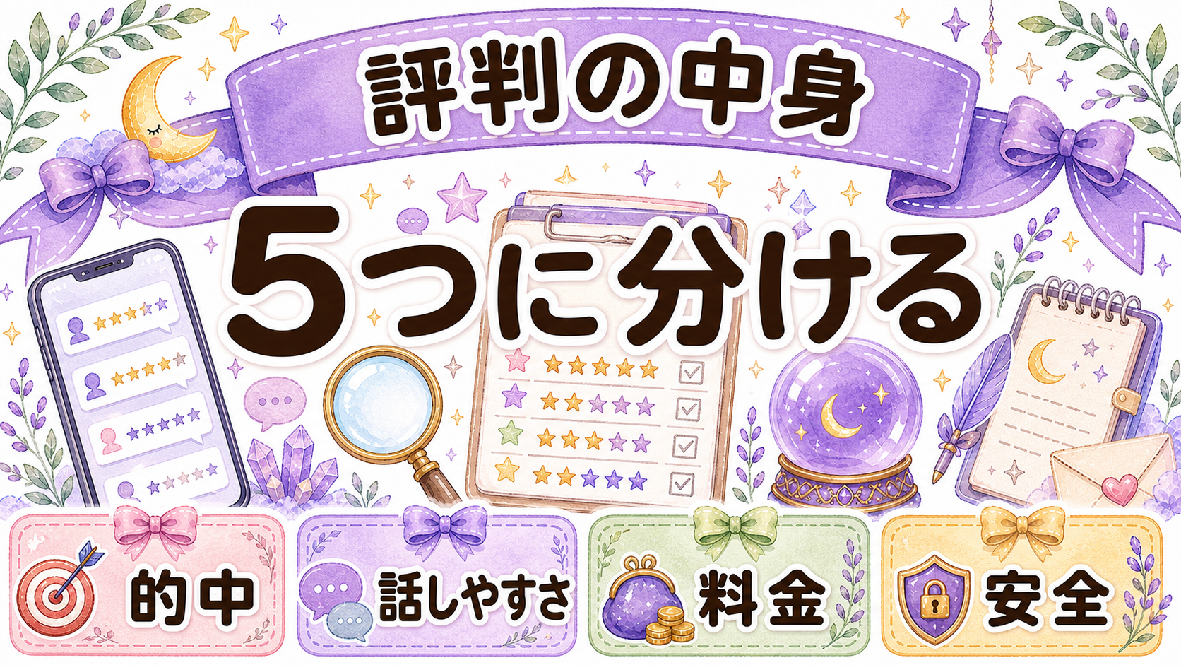 電話占いの良い評判を5つに分けて見る