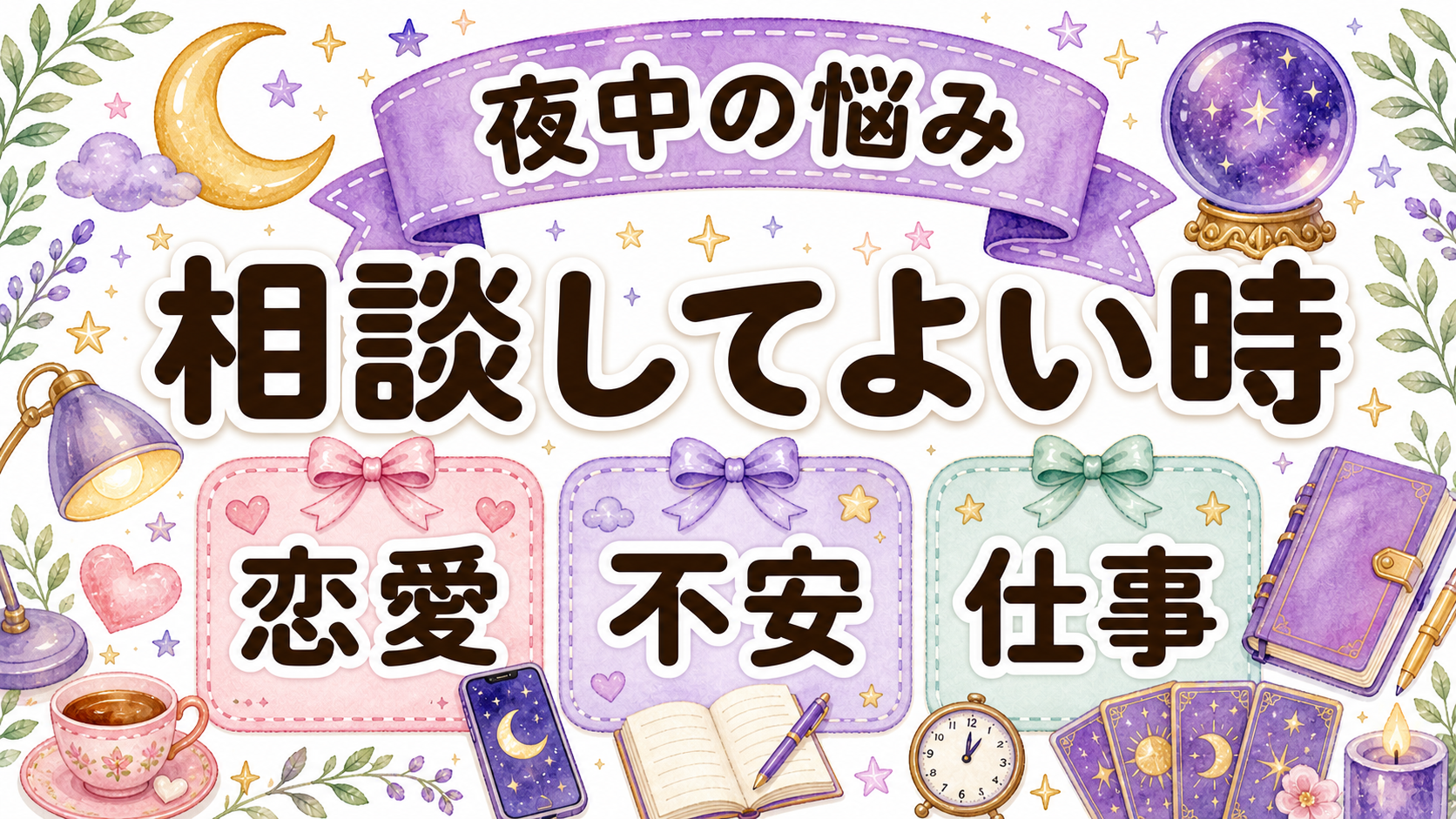 深夜に電話占いへ相談してよい悩み