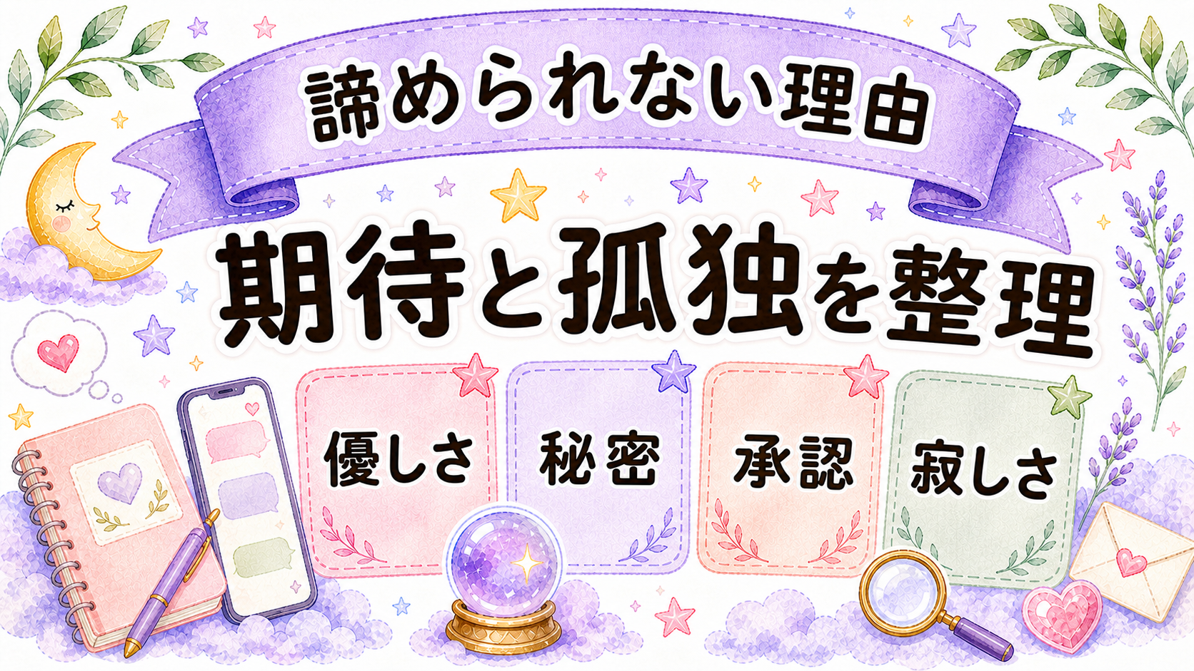 既婚男性を諦められない心理を整理するイラスト