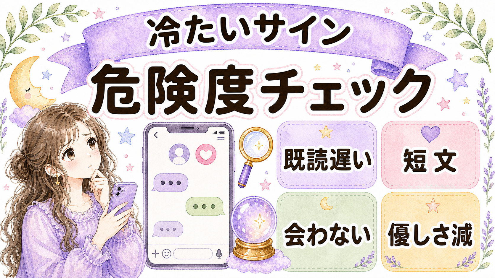 彼氏が急に冷たいサインと危険度チェック