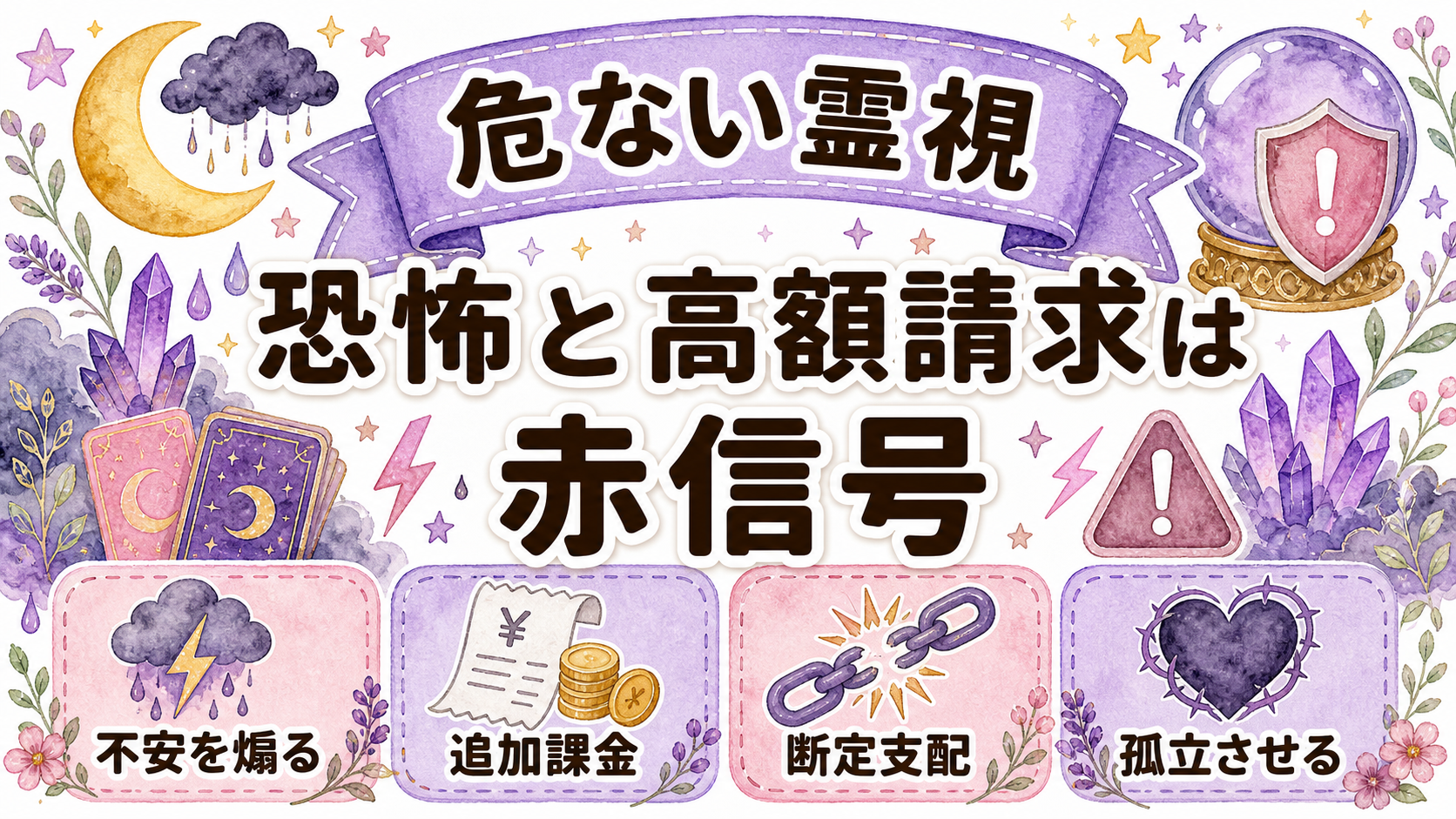危ない霊視を避ける赤信号