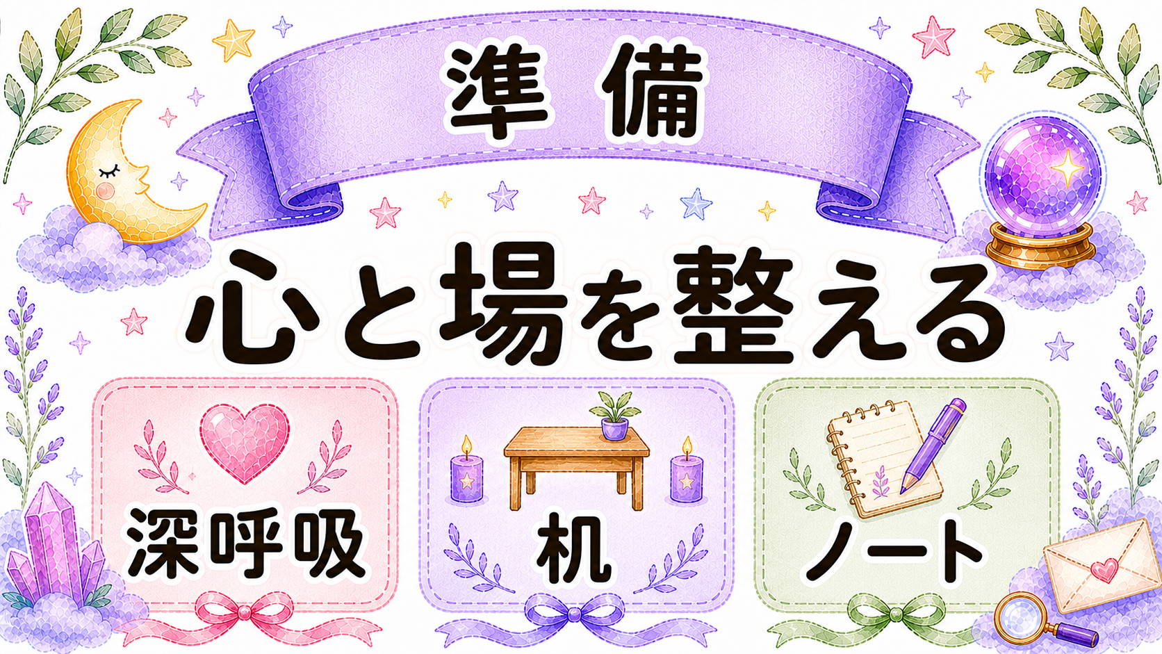 オラクルカードを引く前の準備