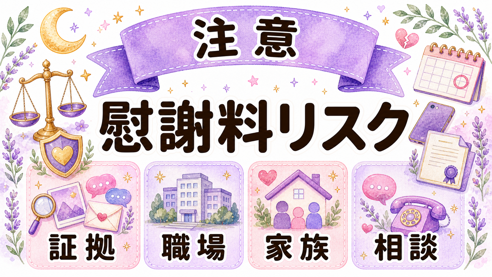 奥さんバレと慰謝料リスクを考える