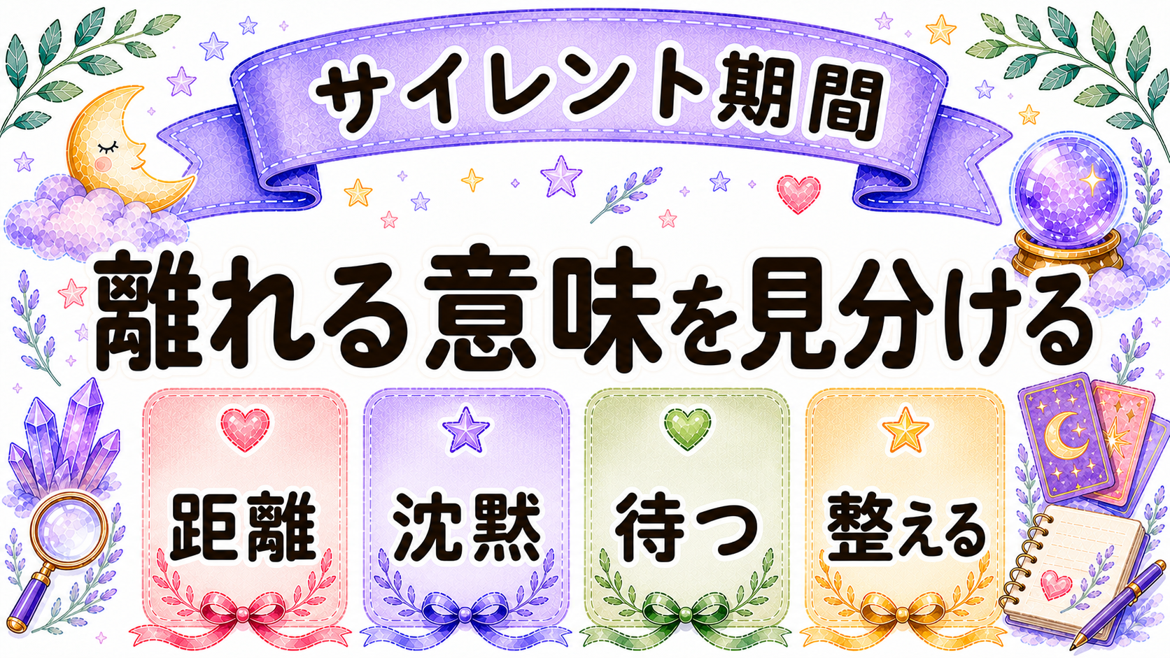 サイレント期間の別れかどうかを見分けるイラスト