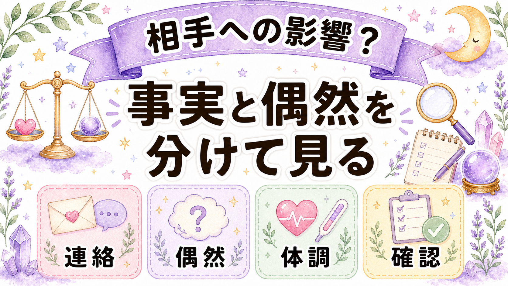 相手への影響と偶然を分けて考えるポイント