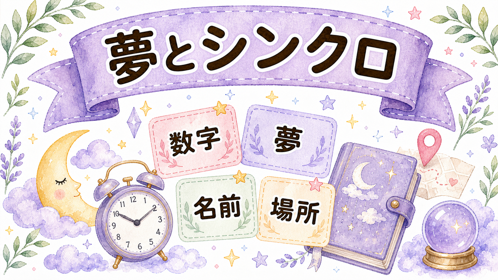 夢や数字やシンクロが増える時の見分け方イラスト