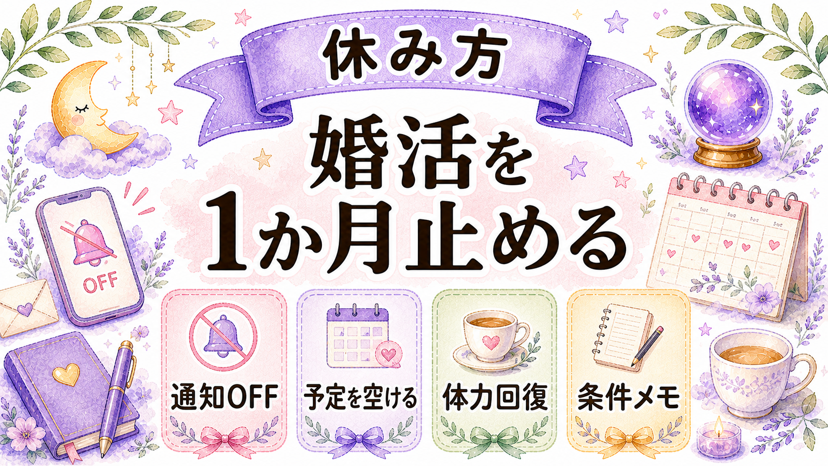 婚活を一度休む時の過ごし方