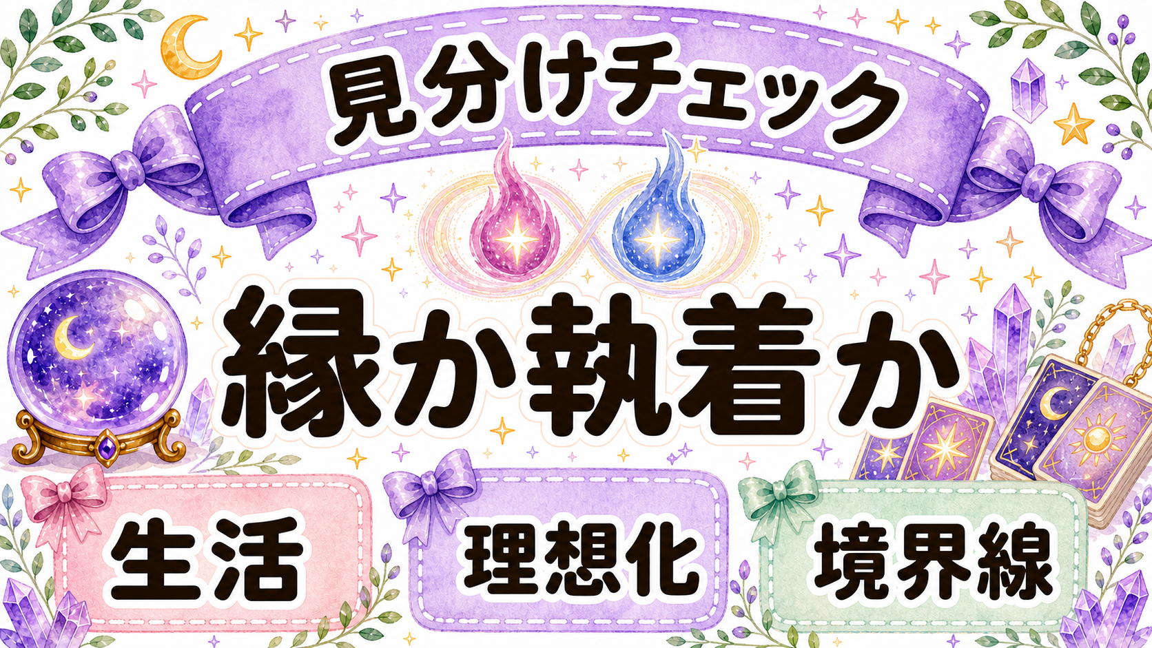 ツインレイのカルマか執着かを見分けるチェック画像