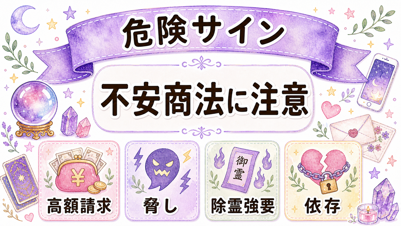危ない霊視占い師を避ける注意点