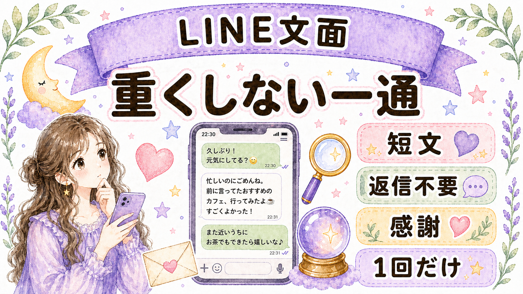 別れた直後1週間に送るLINE文面のOK例とNG例