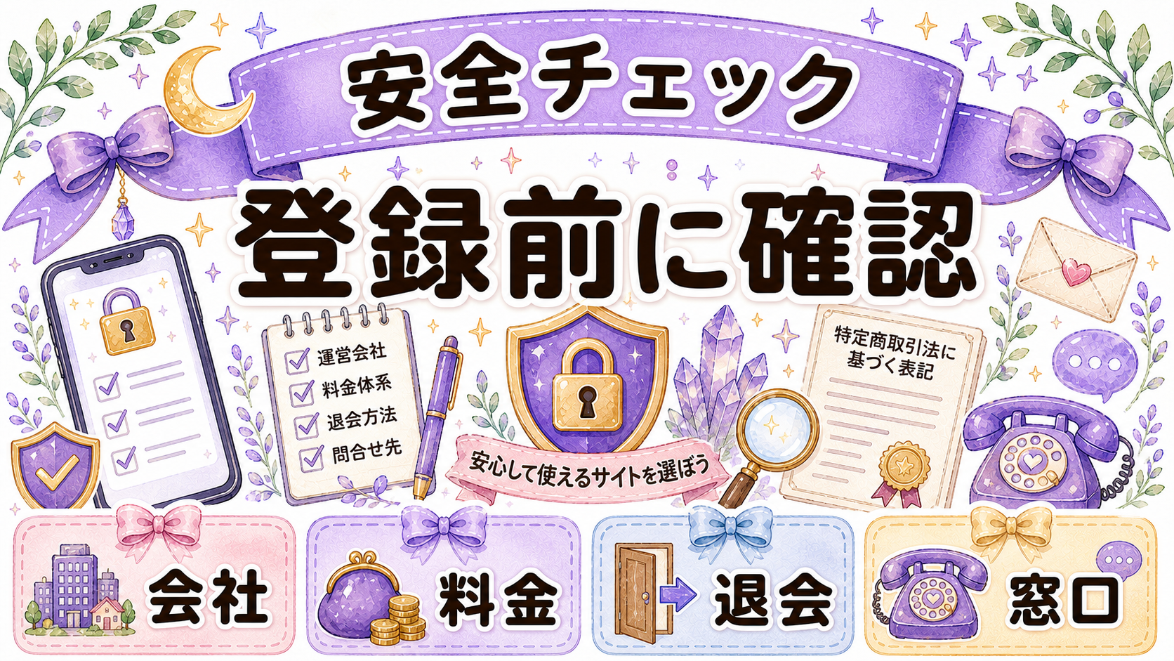 安全に使える電話占いサイトの見分け方