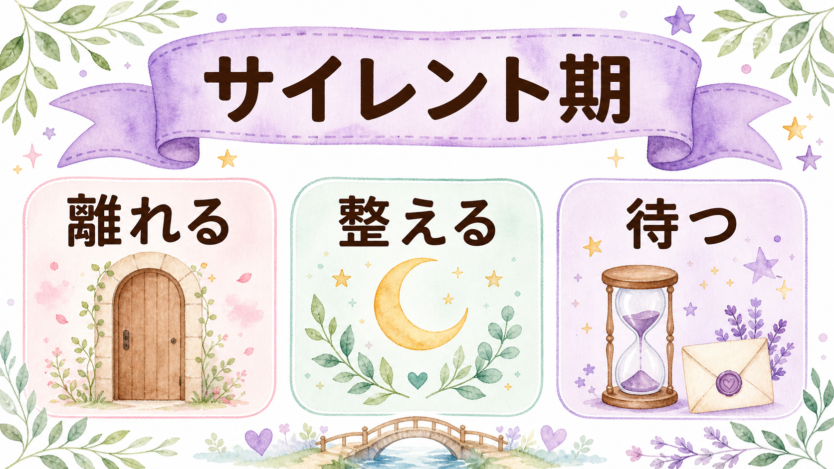 サイレント期間や統合前の体調不良を整理するイラスト
