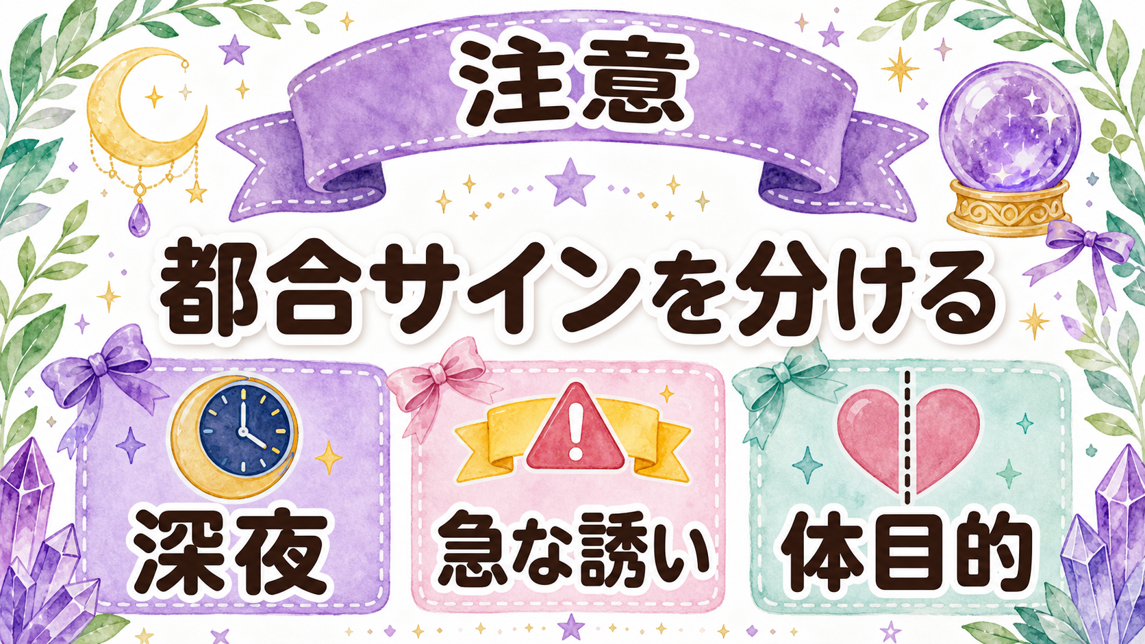 脈ありに見えて実は都合のいいサイン