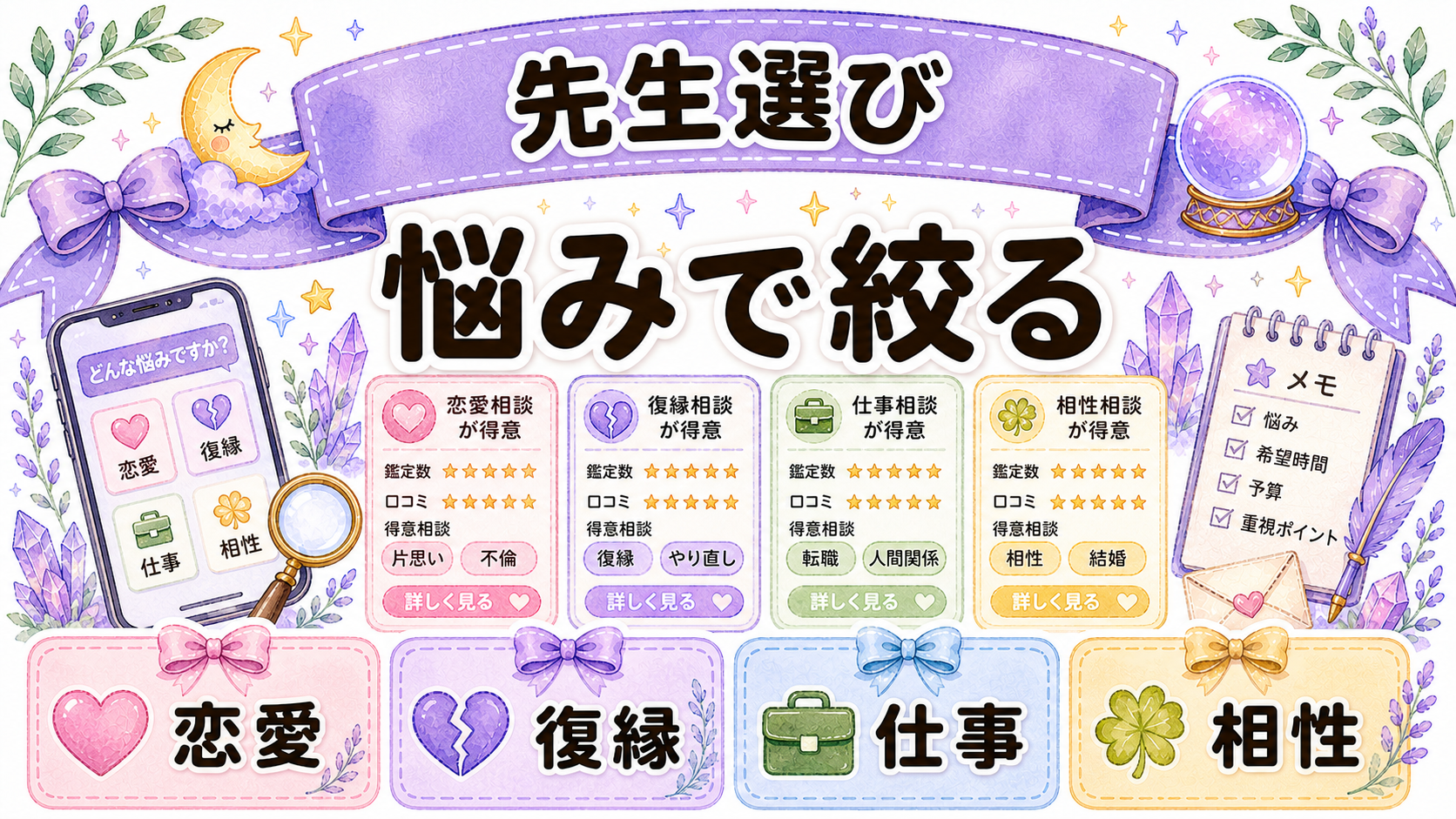 評判の良い電話占い師を探す手順