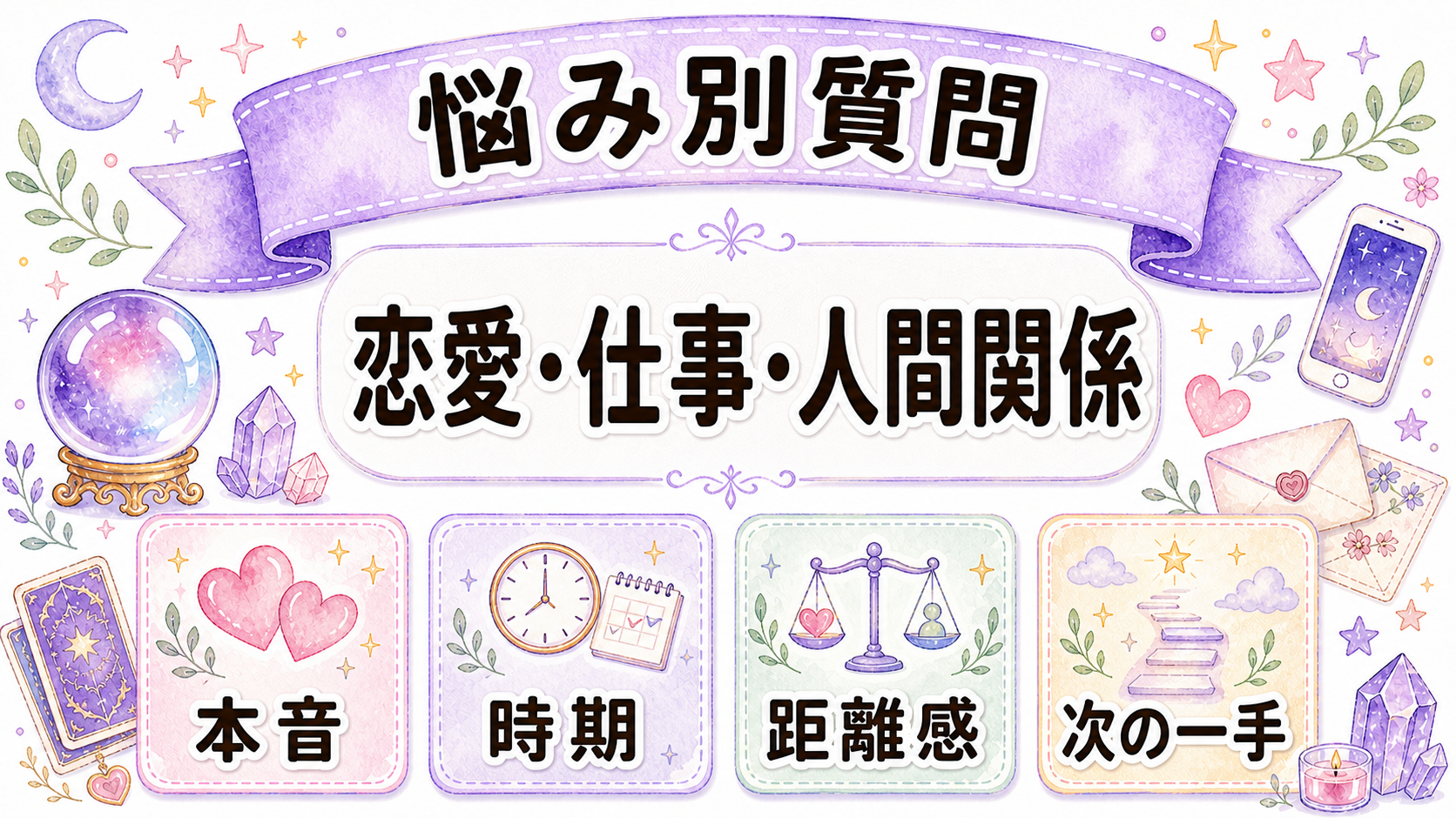 悩み別に霊視で聞くべき質問