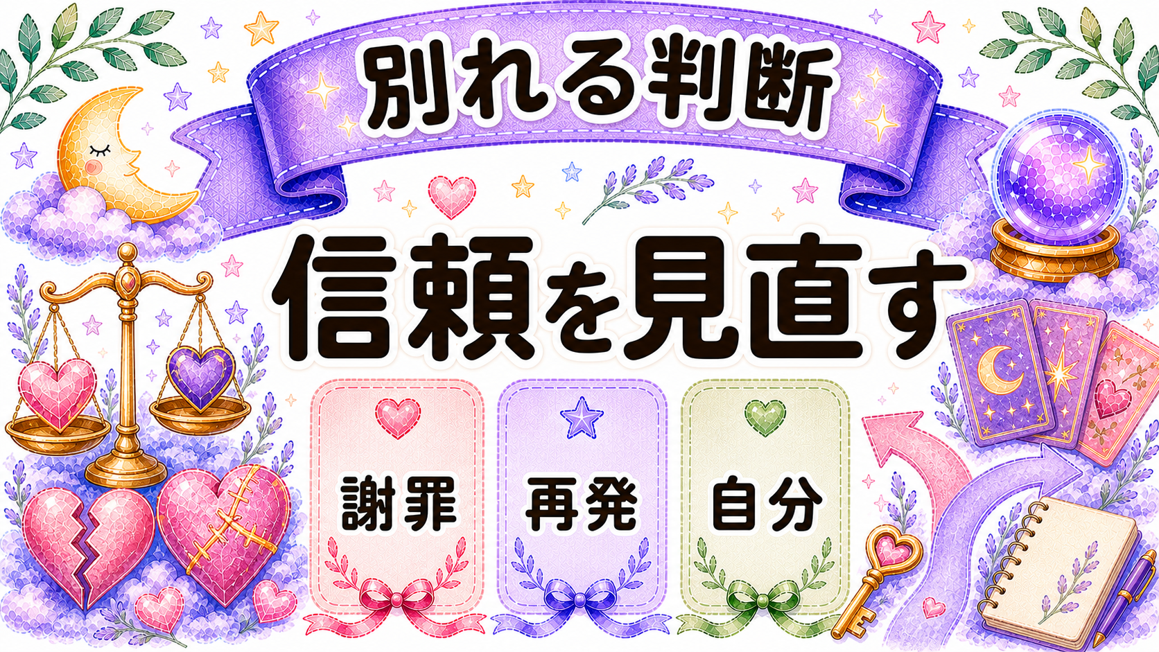 別れるか続けるかの判断基準を整理する画像