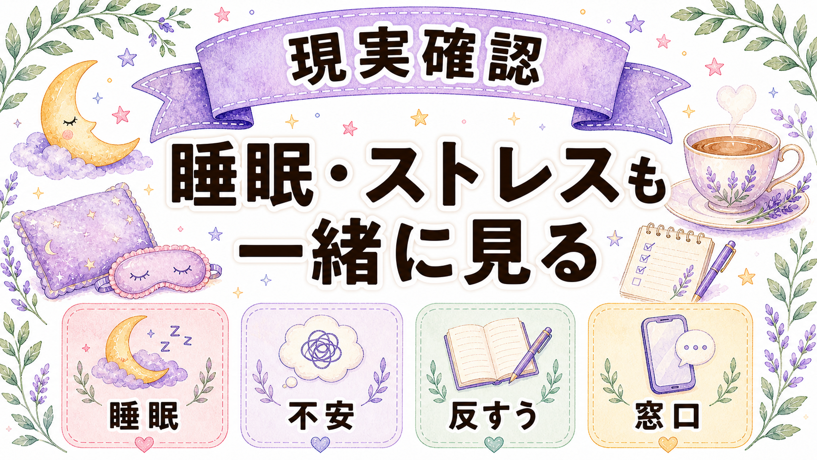 生き霊の不安と睡眠ストレスを切り分ける