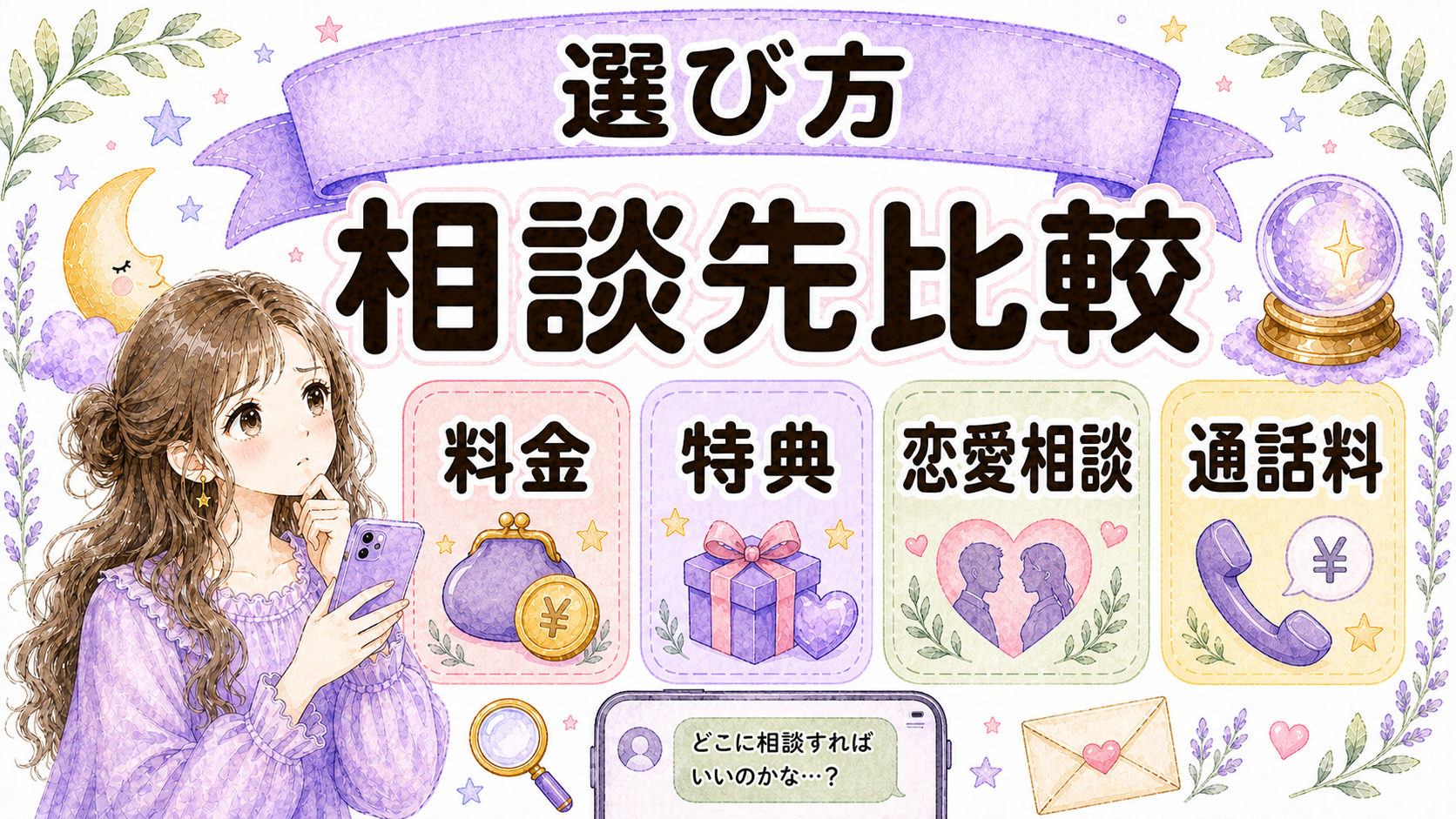 電話占い相談先の比較ポイント