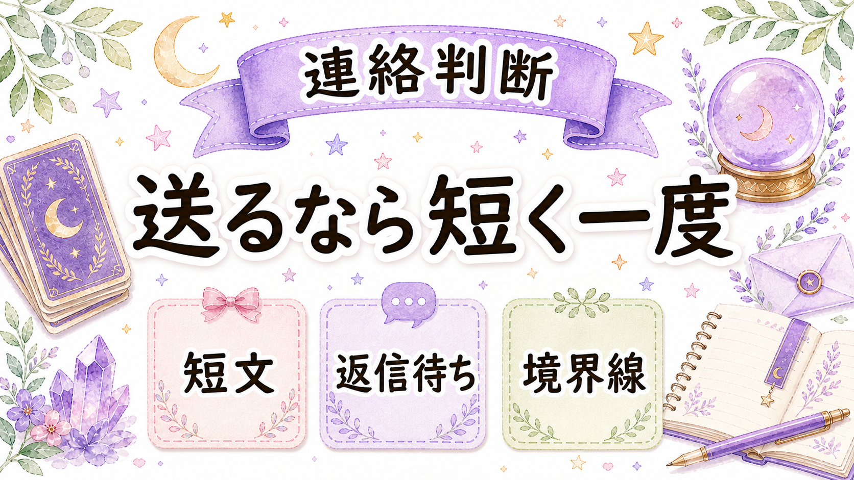 サイレント終わり前の連絡判断