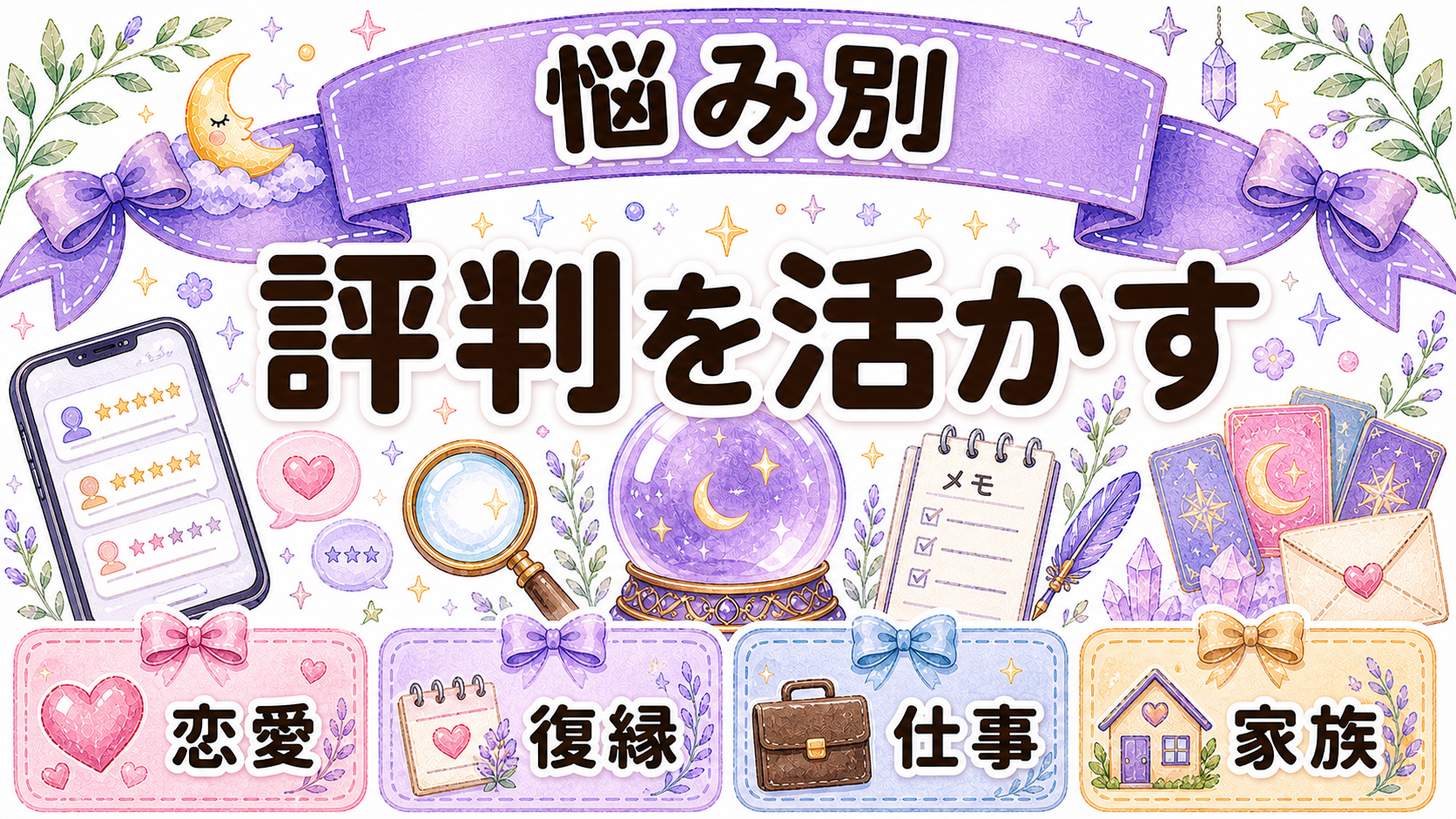 悩み別に電話占いの評判を活かす選び方