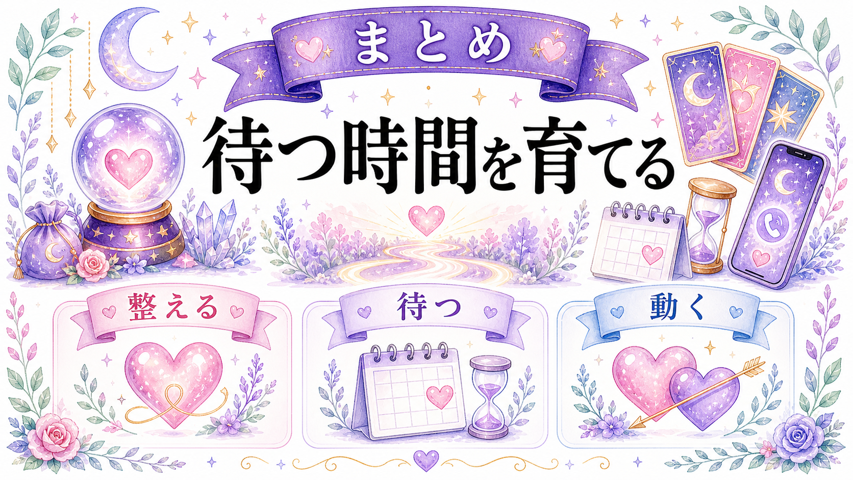 復縁はどのくらい待つべき?冷却期間の目安と待っている間にやることのまとめ図解