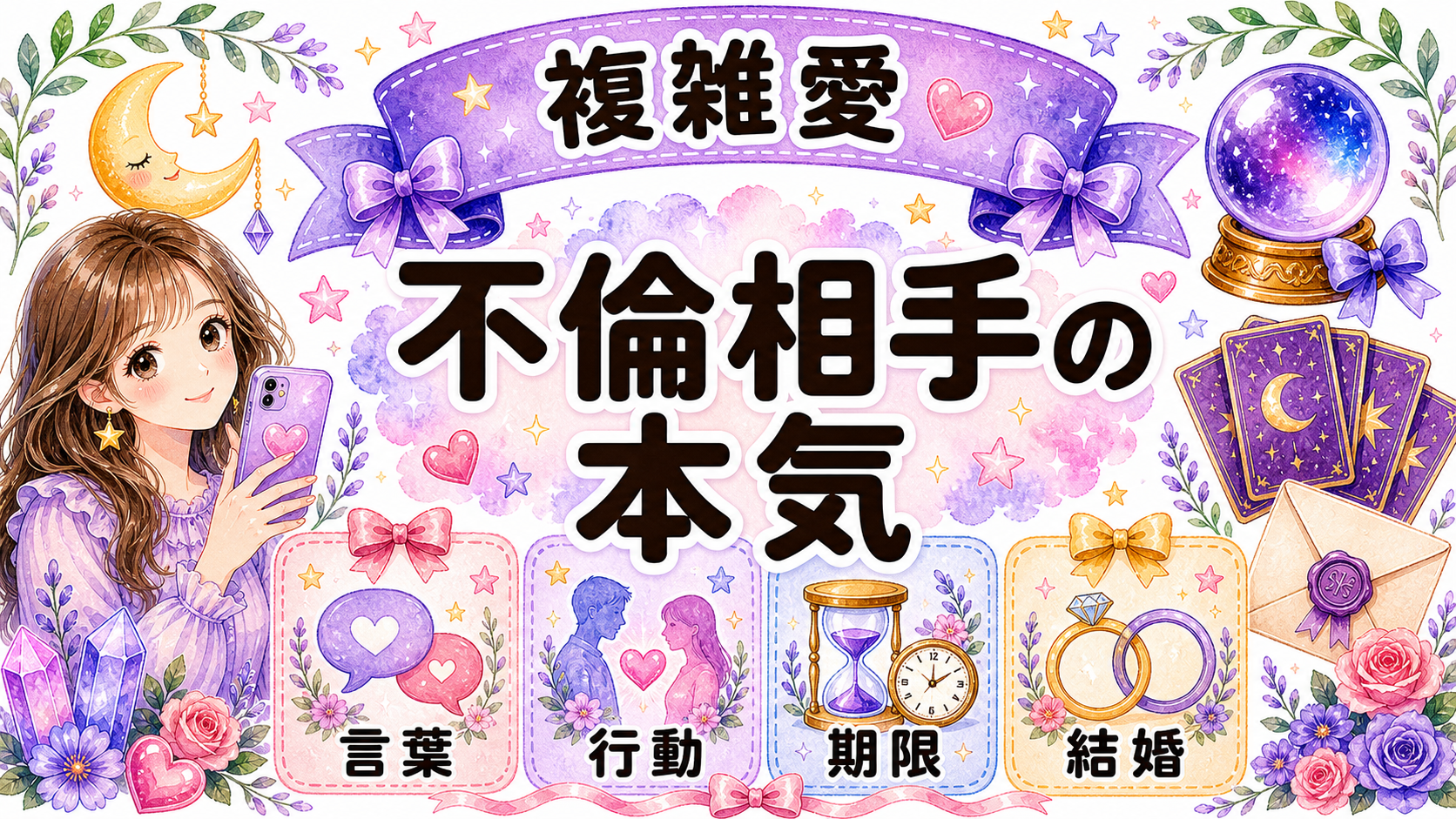 不倫相手の本気と 結婚の可能性の図解