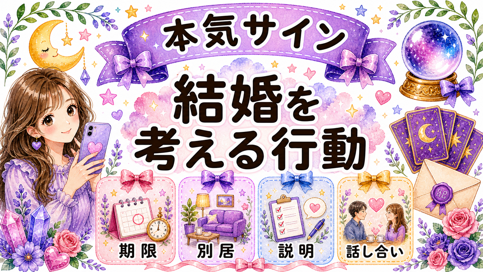 結婚を考えている可能性があるサインの図解