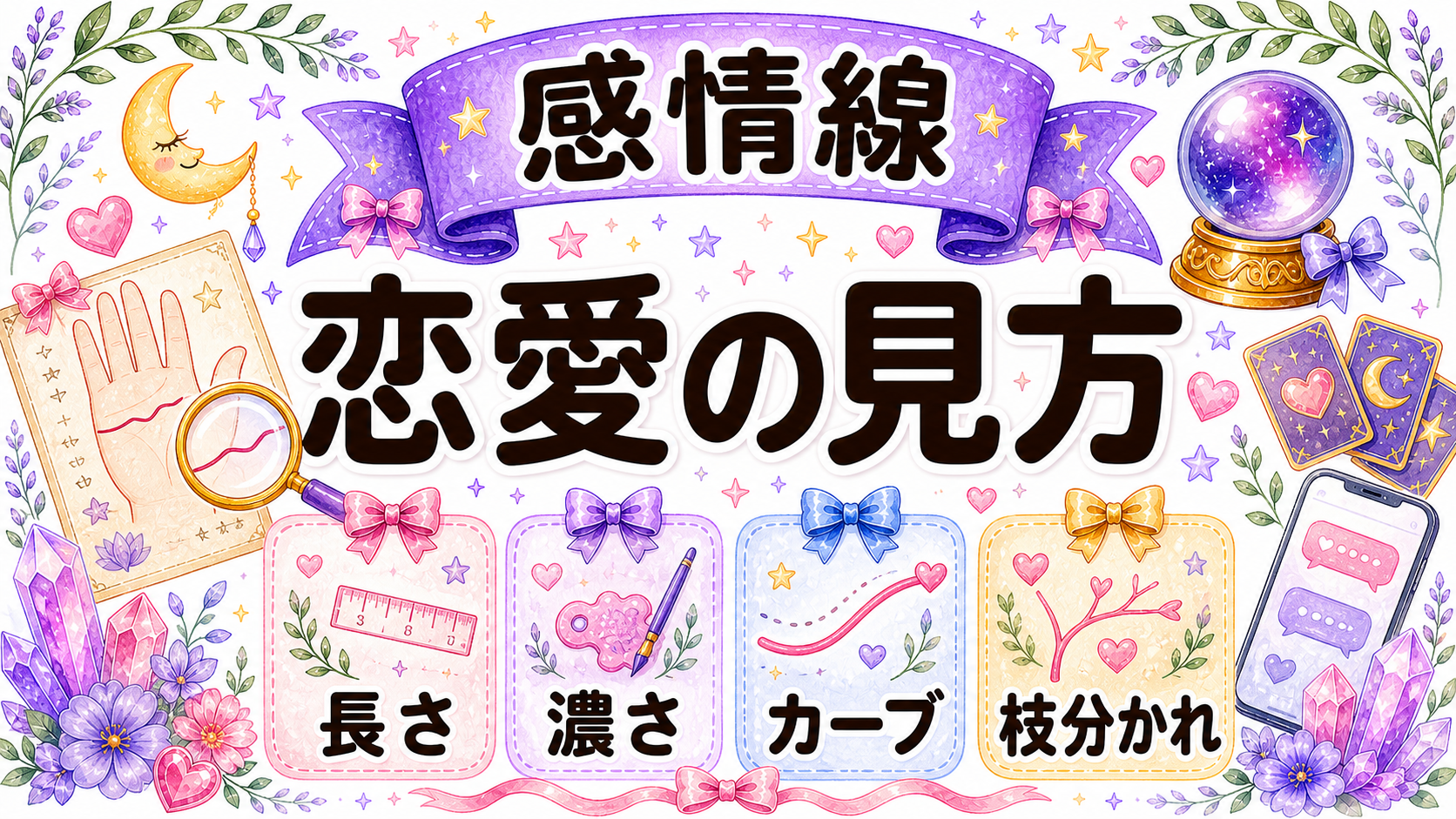 手相の感情線の見方｜恋愛傾向・愛情表現・結婚観を読むポイント
