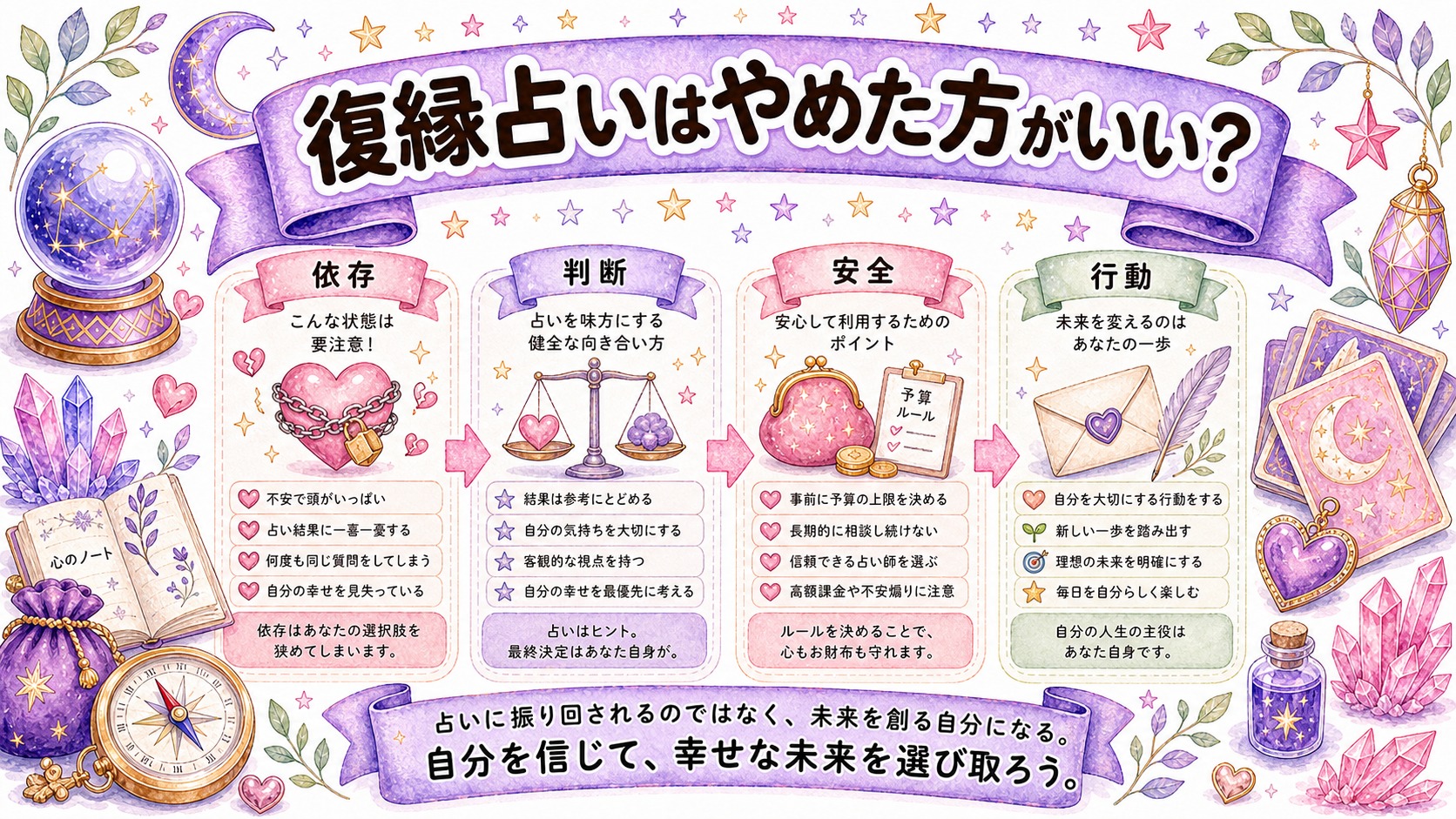 復縁占いはやめた方がいい?依存を避けて使う判断基準と相談してよいケース