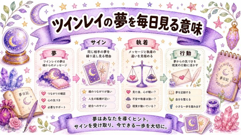 ツインレイの夢を毎日見るのはメッセージ?意味・サイン・執着との見分け方