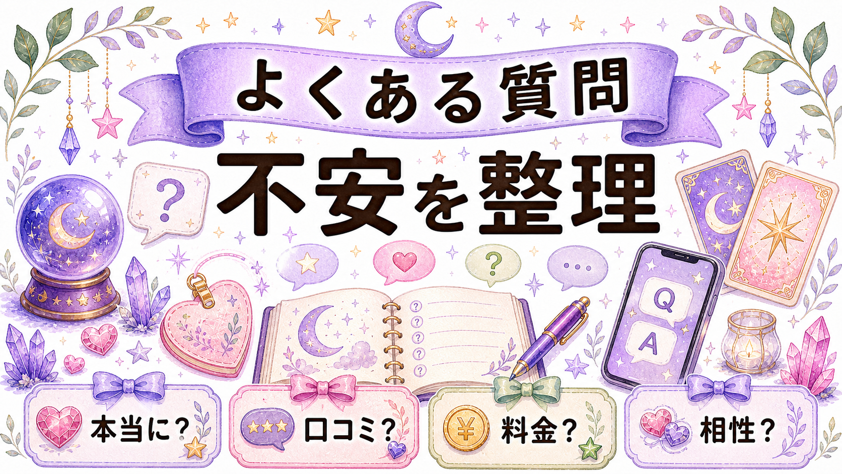 復縁占いで当たる先生探しのFAQ図解